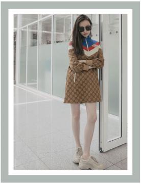 张靓颖古驰刀锋短袖,张靓颖古驰短袖