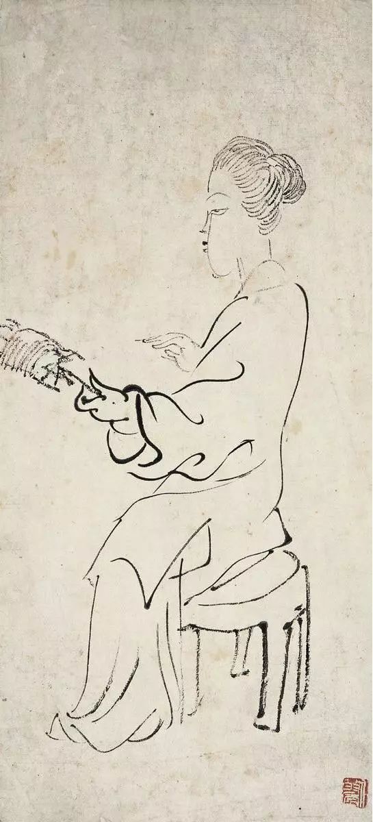 任伯年人物画扎根于民间艺术 (清代海派任伯年人物画全集)