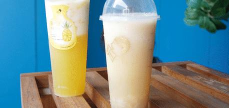 喜茶金菠萝图片,喜茶满杯金菠萝芝芝芒芒冰全糖