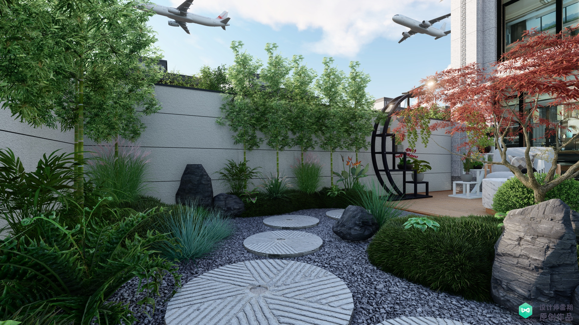 改造新中式极简轻奢风格小院,新中式小院设计实景图100例