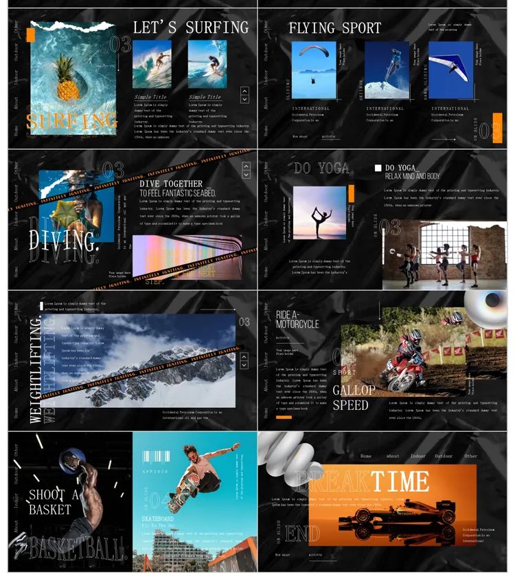 400套精简室内设计ppt,高大上的ppt设计图