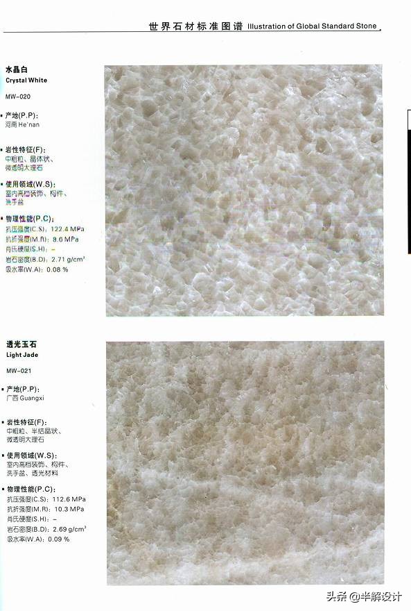 设计师都喜欢的石材分类大全-另有重磅赠送哦