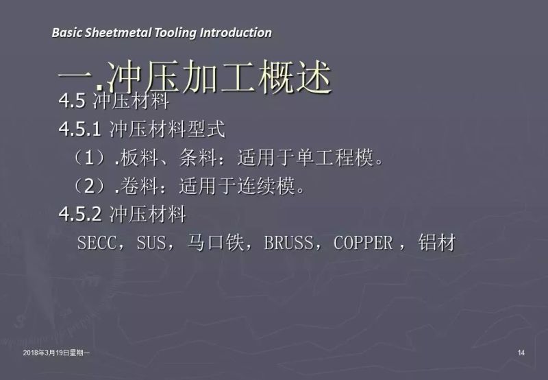 冲压加工知识,冲压工艺基础知识100例