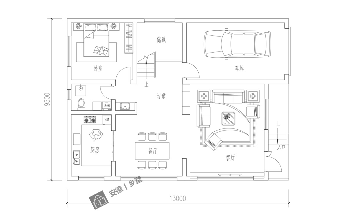 海南一层别墅主体造价,海南文昌13x10米别墅