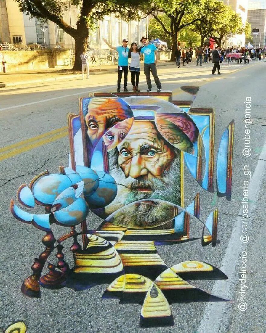 3d墙体彩绘画,怎么在墙面彩绘3d画