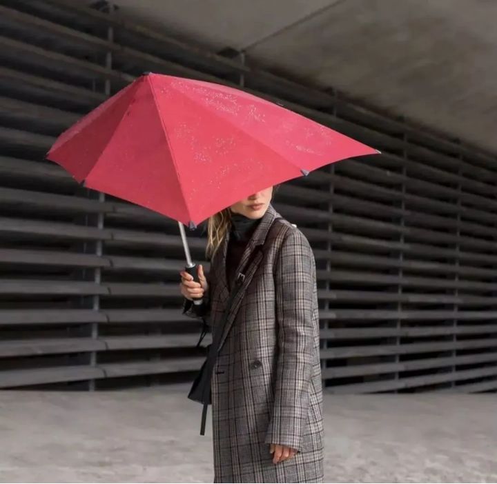 伞晴雨两用高颜值复古风胶囊伞,日系雨伞长伞推荐