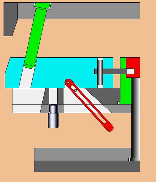 缩口模具结构原理动画,模具经典结构180例