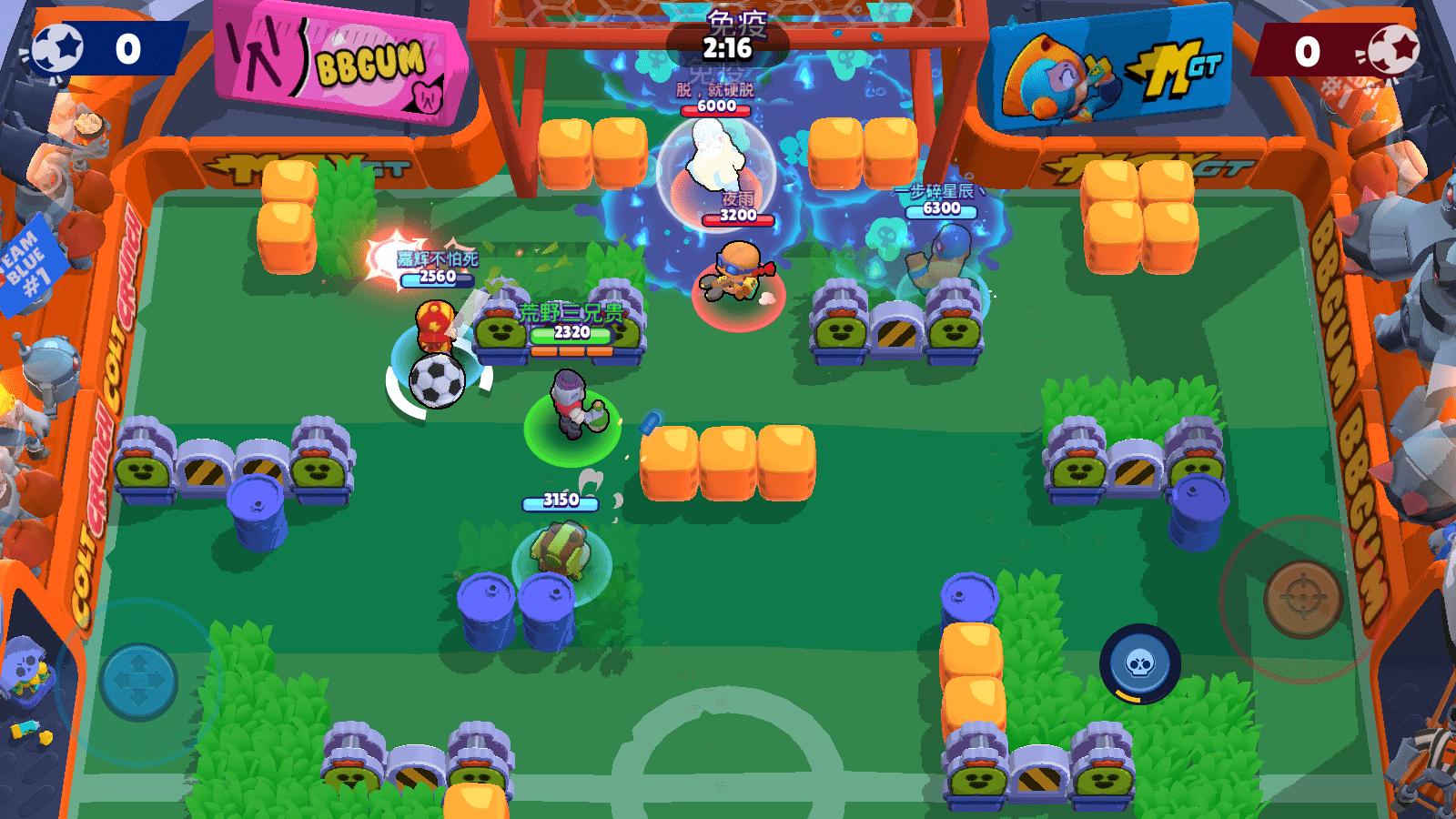 荒野乱斗足球中心舞台最佳阵容,荒野乱斗足球模式适合什么英雄