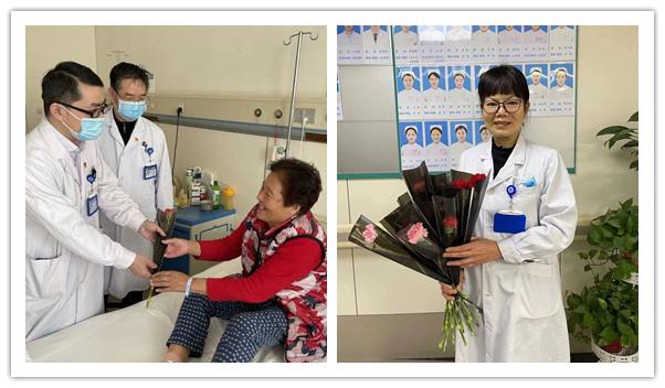 郑大二附院鲜花,患者送护士鲜花温暖三八节