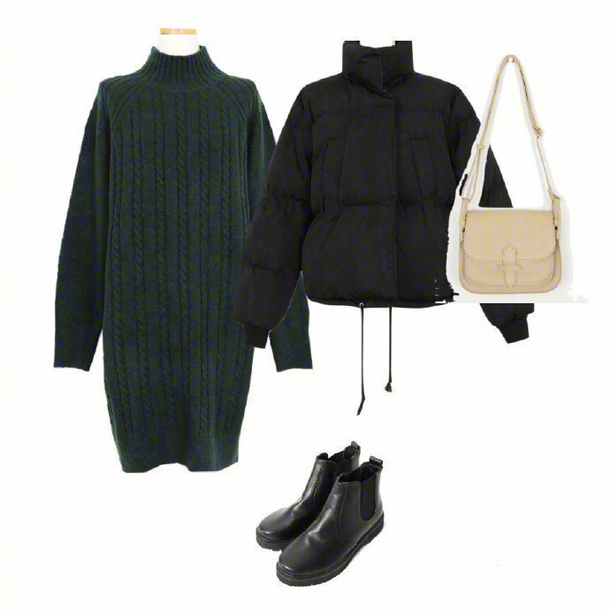 黑色时尚小棉服,黑色短款小棉服不臃肿