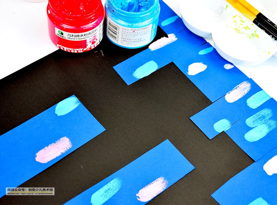 儿童画鱼儿创意画视频,创意儿童画横构图