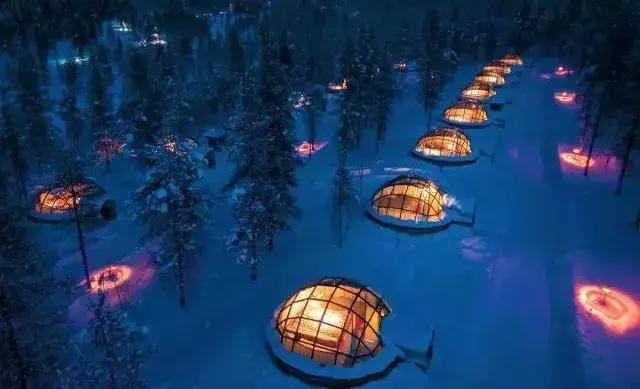 芬兰玻璃屋极光横屏,芬兰极光玻璃屋造价