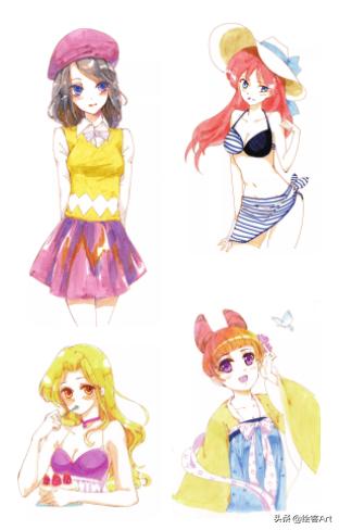 马克笔过渡色的画法,touchcolor马克笔怎么混色