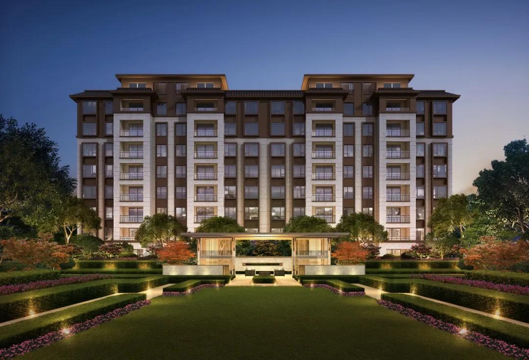 新中式风格轻奢别墅,新中式苏式别墅区