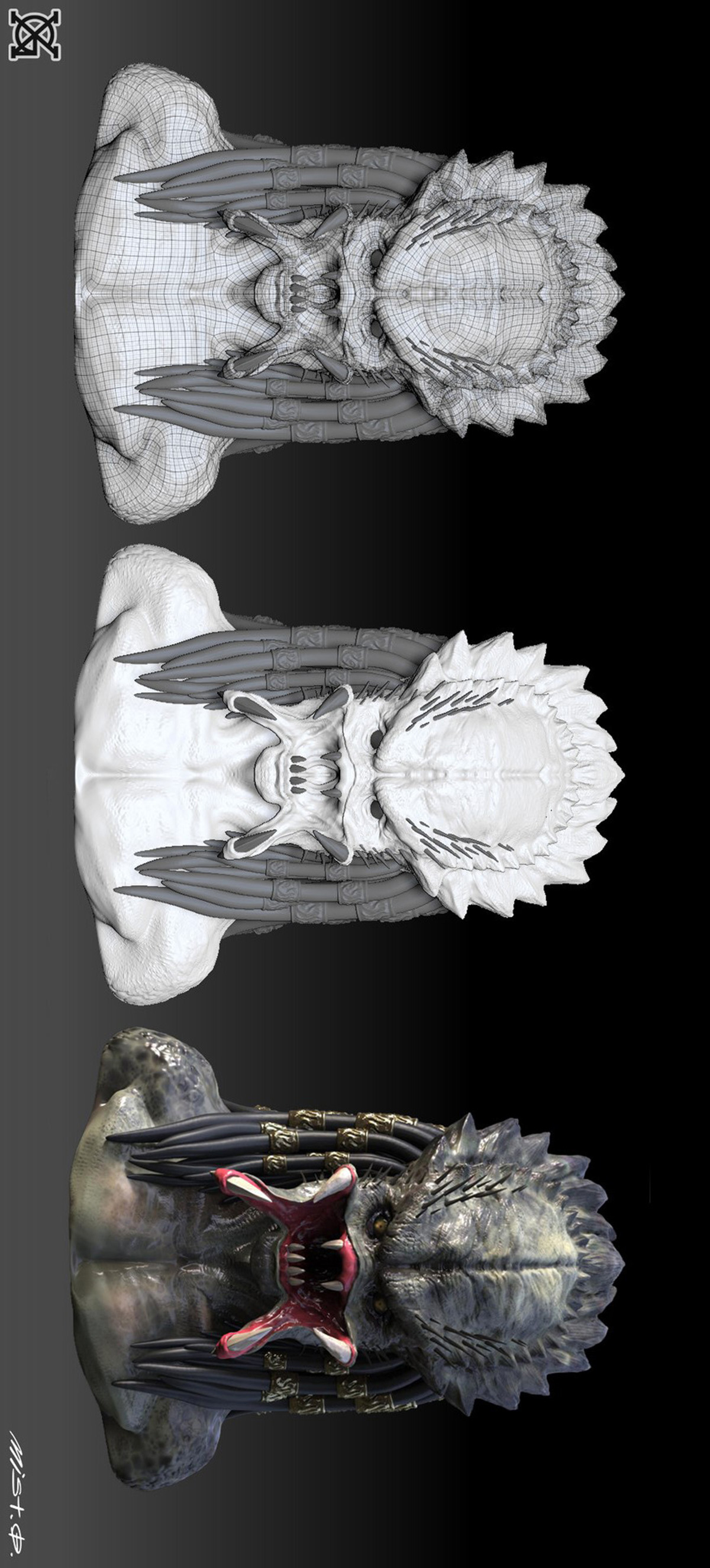 异形的宿敌铁血战士,异形大战铁血战士原画