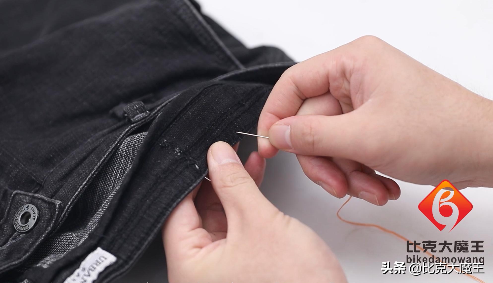 裤腰大简易处理方法,裤腰大了剪掉怎么缝