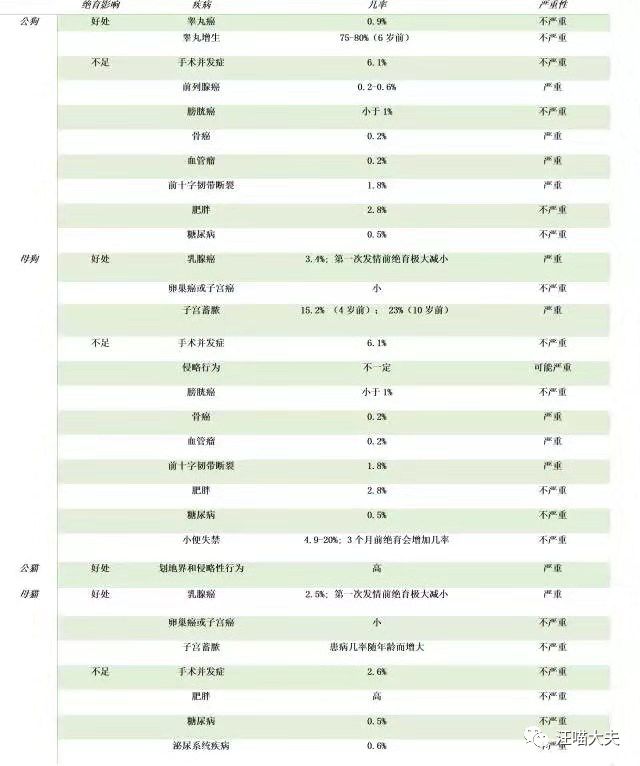 犬猫绝育手术的利与弊