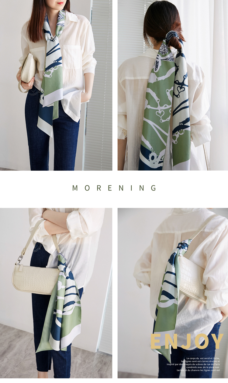 围巾点睛之作,围巾丝巾洋气