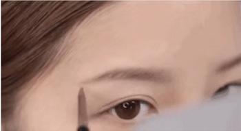 韩式一字眉毛的画法,韩式一字眉适合脸型