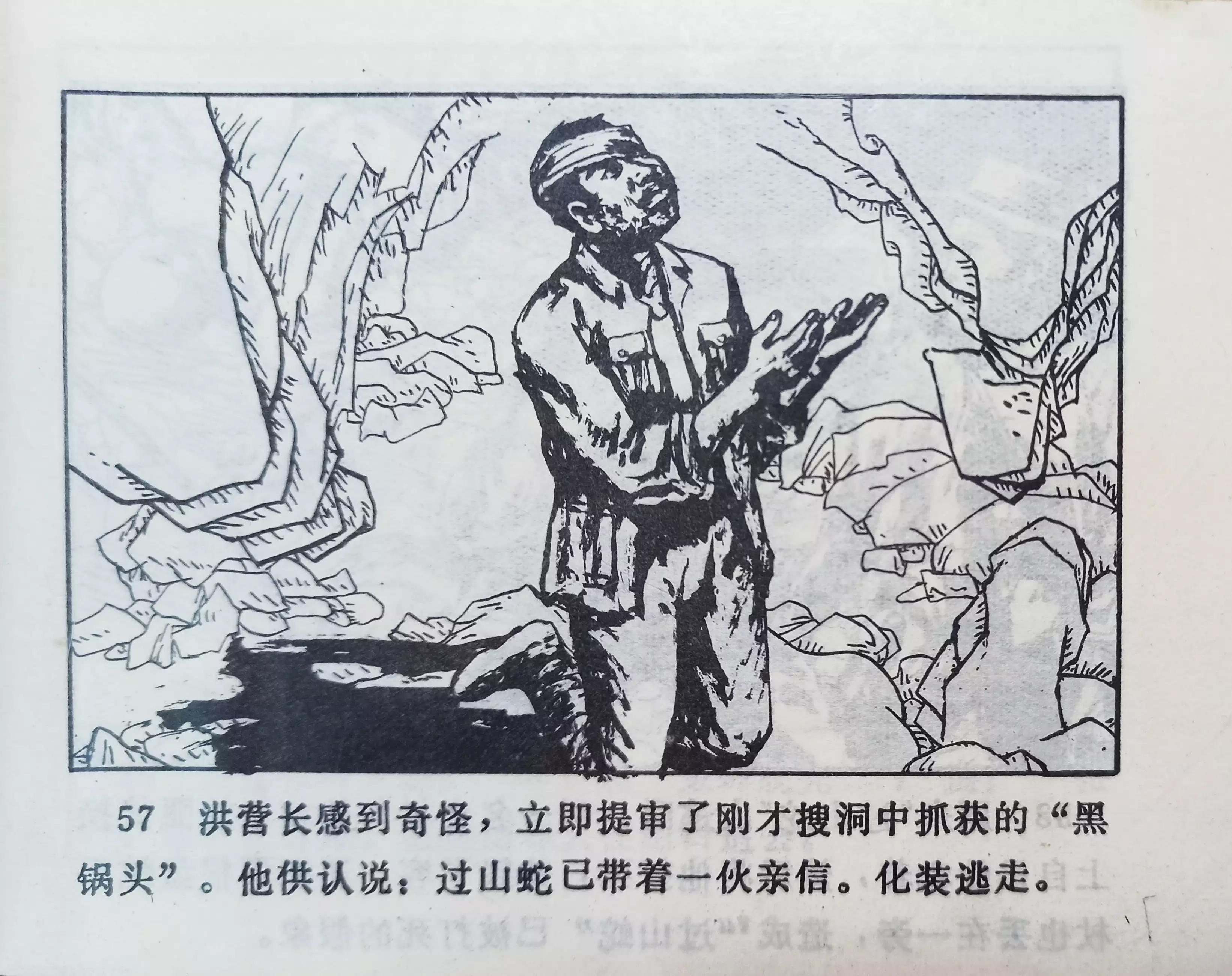 连环画三打白虎岭,连环画智歼眼镜蛇下部分