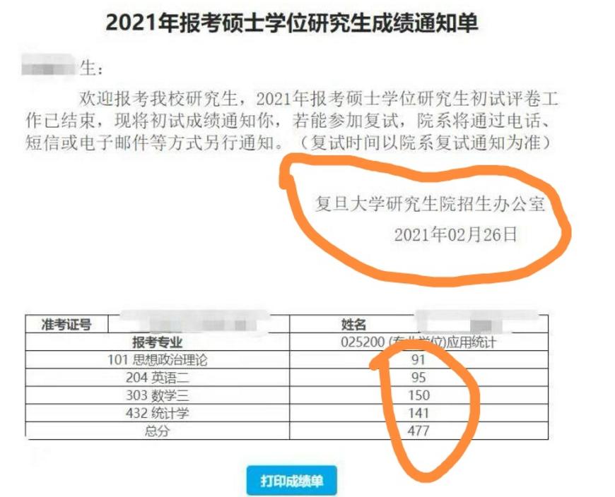 复旦大学考研初试第一被刷,复旦435分被刷
