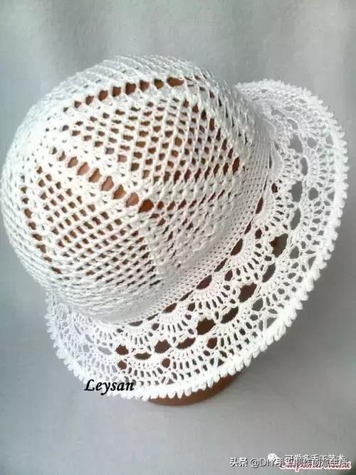 有气质的遮阳帽钩织教程,钩织遮阳帽全教程