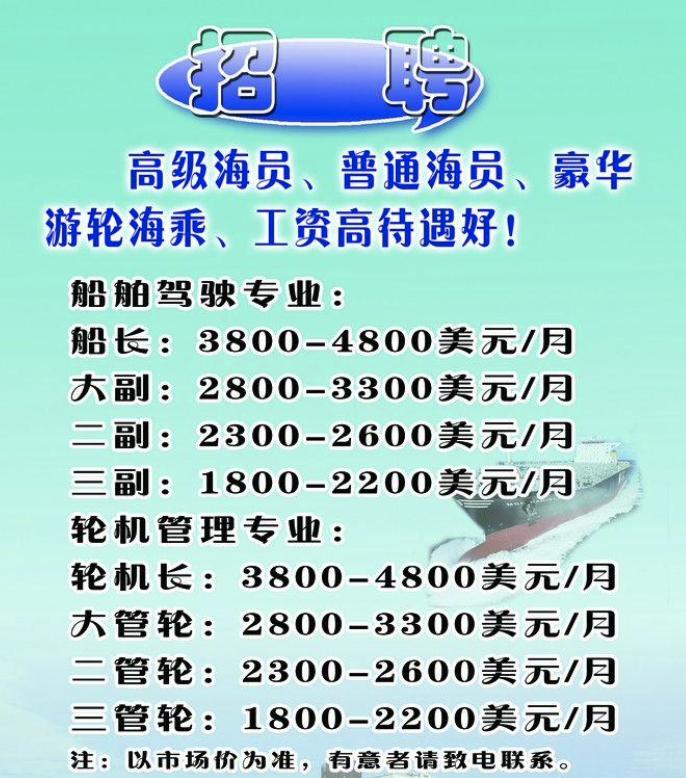 一个月入三万的海员,我是一名海员用英语说
