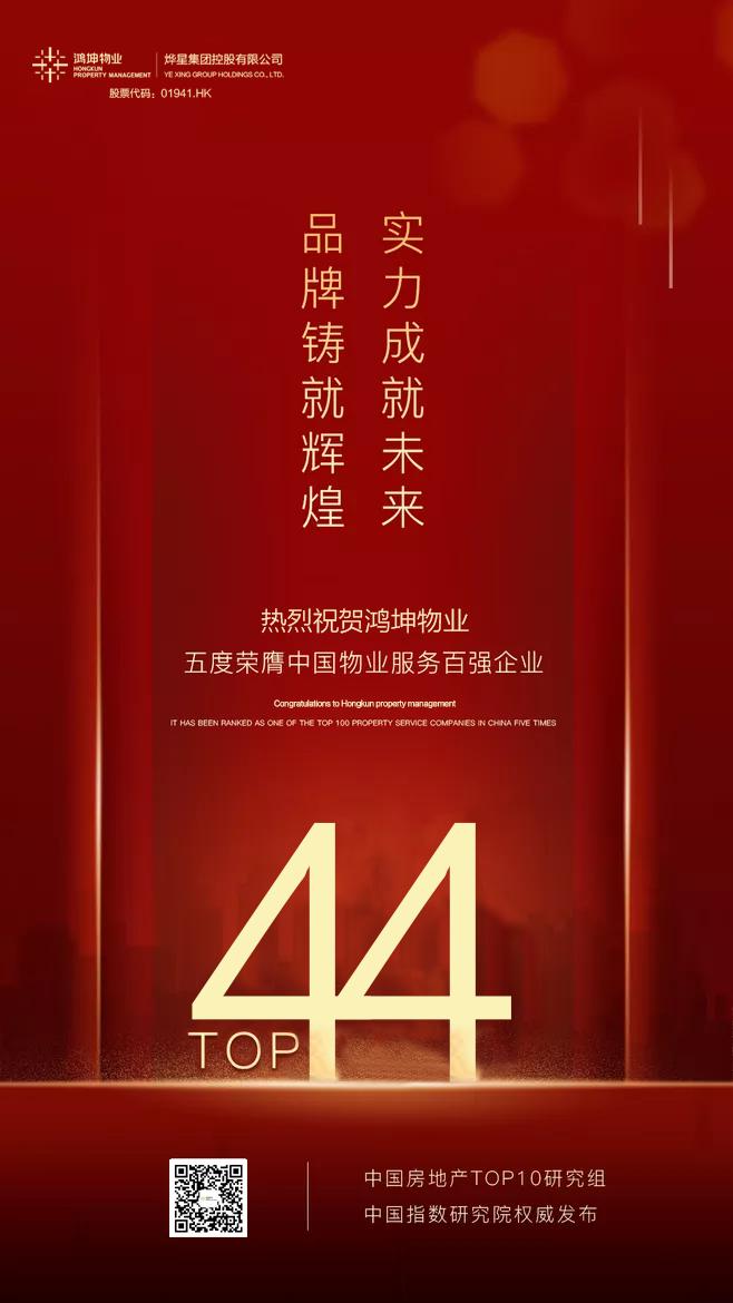 物业服务年度排行榜,物业百强榜评定