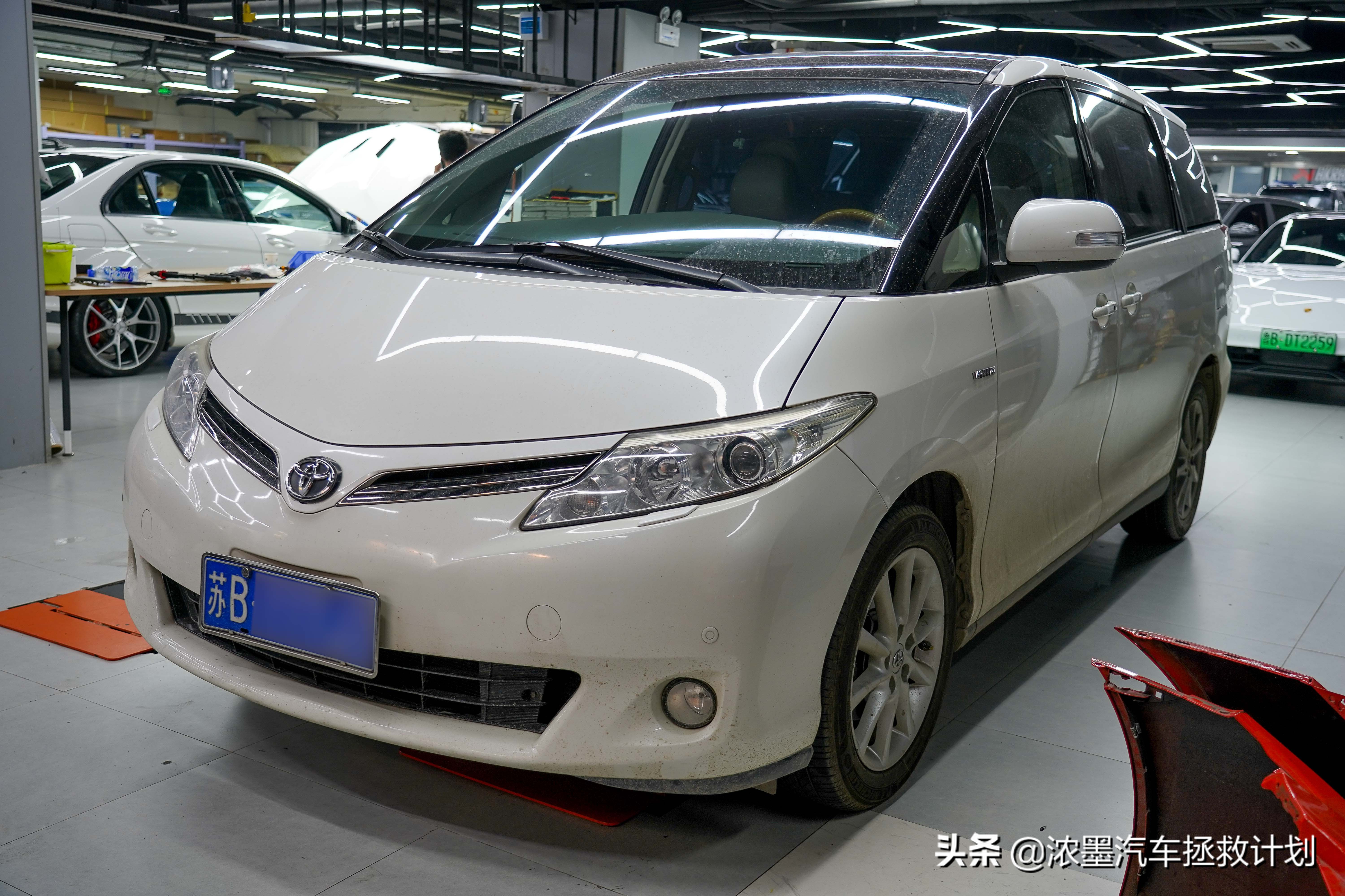 周到车管家,经典老车丰田普瑞维亚翻新整备