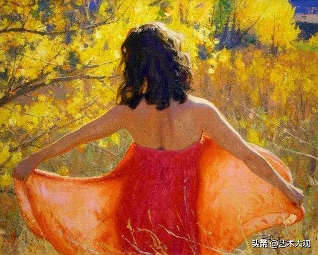 明媚阳光油画作品欣赏,美国画家埃里卡霍珀油画作品欣赏