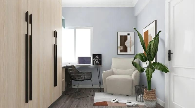 小卧室也能有小书房,不足7平米卧室书房设计