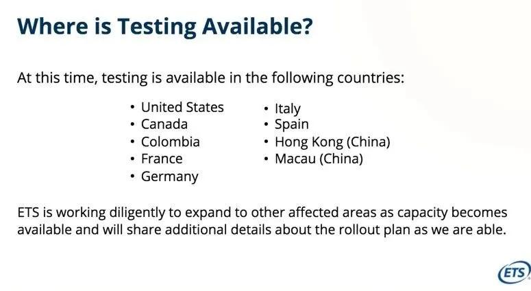 2021年托福考试安排表,托福考试官方ets发布新考试模式
