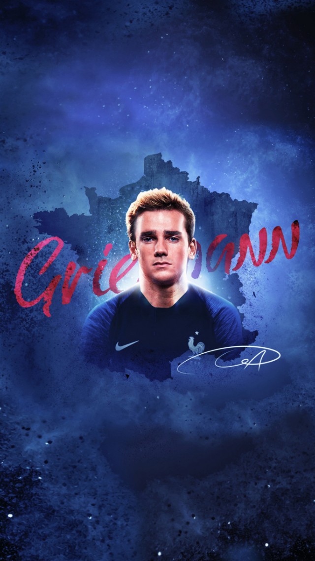 格列兹曼巴萨壁纸,格列兹曼球星卡壁纸