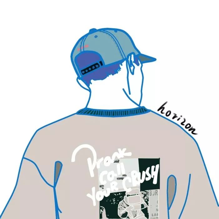 森系简约黑白手绘头像,个性原宿风手绘头像