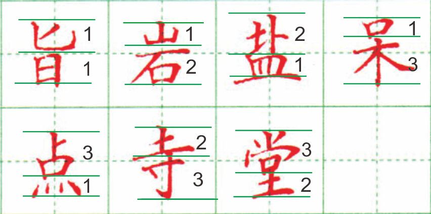 汉字结构规律斜中取正,左右结构的字书写八大规律