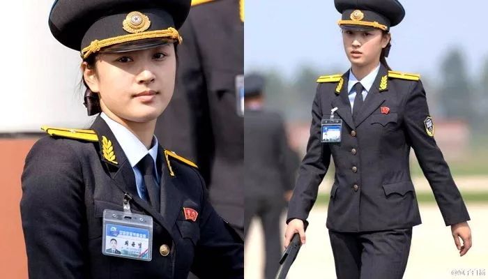 高颜值的朝鲜女兵,70年代朝鲜女兵