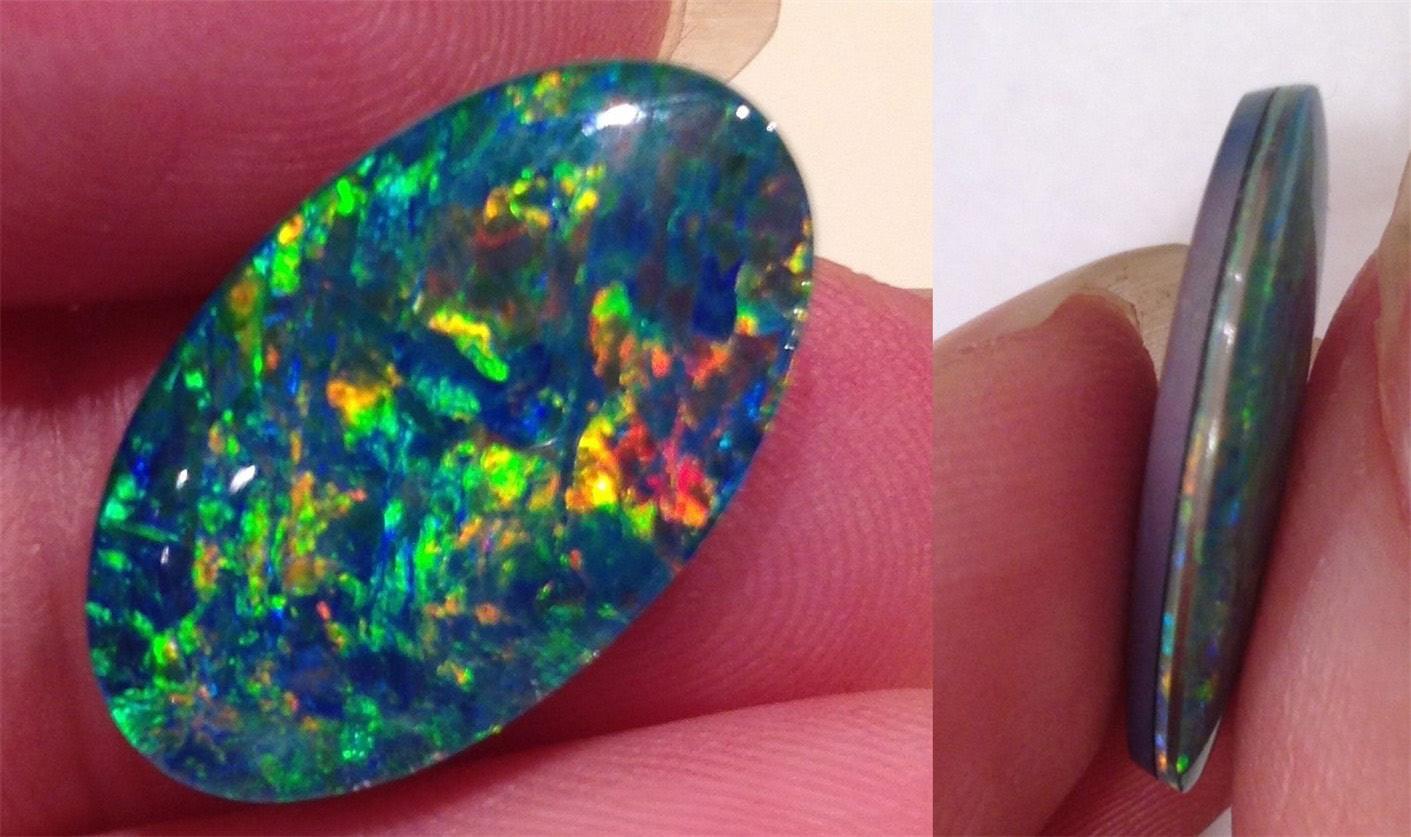 欧泊真假显微镜,慧眼识物真假鉴别图片