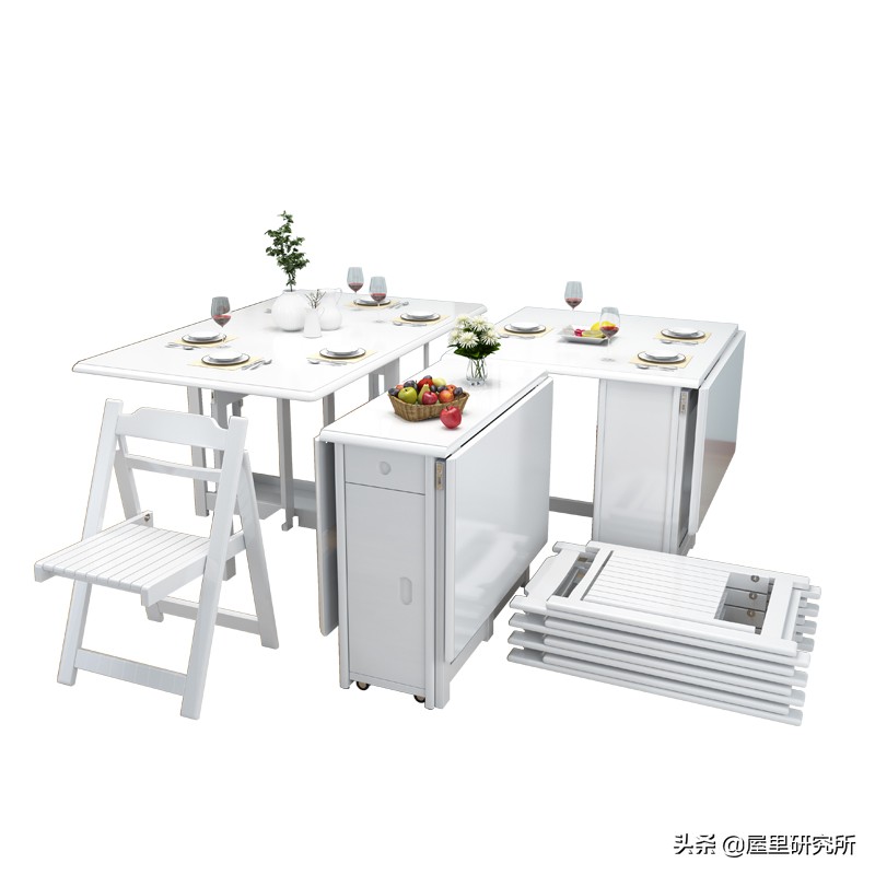 小户型折叠隐形餐桌,墙面餐桌折叠可伸缩小户型