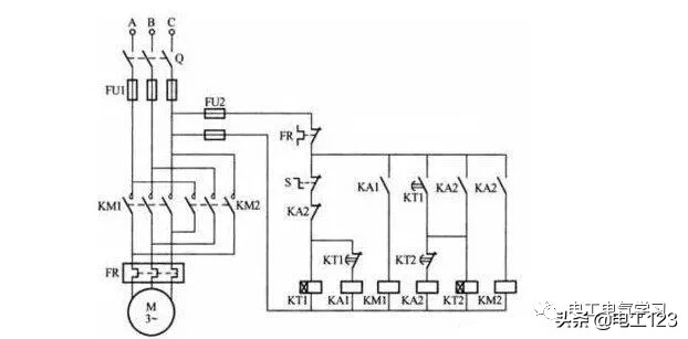 电机正反转电路图原理讲解,旋转室外天线电机正反转原理