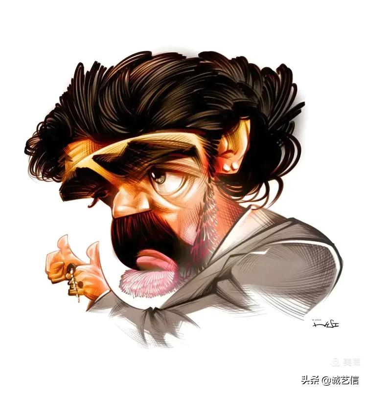 马拉多纳高清漫画壁纸,马拉多纳漫画