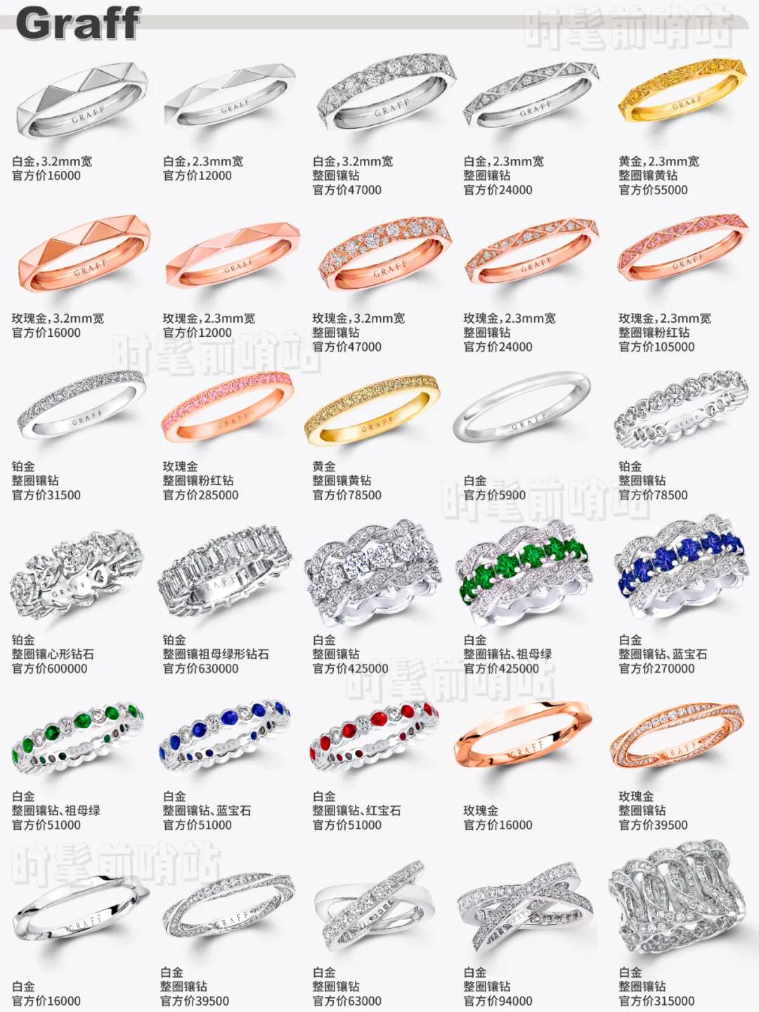 大牌婚戒超强合集,大牌婚戒对戒推荐