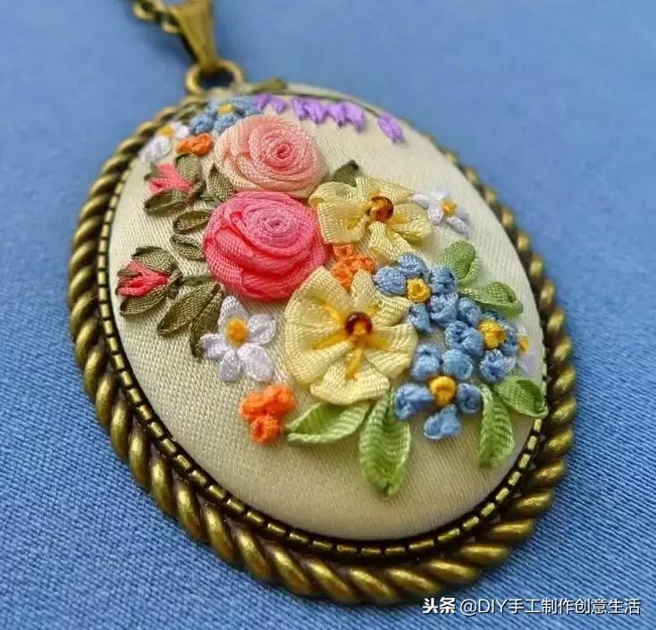 如何绣项链,手工项链绣法