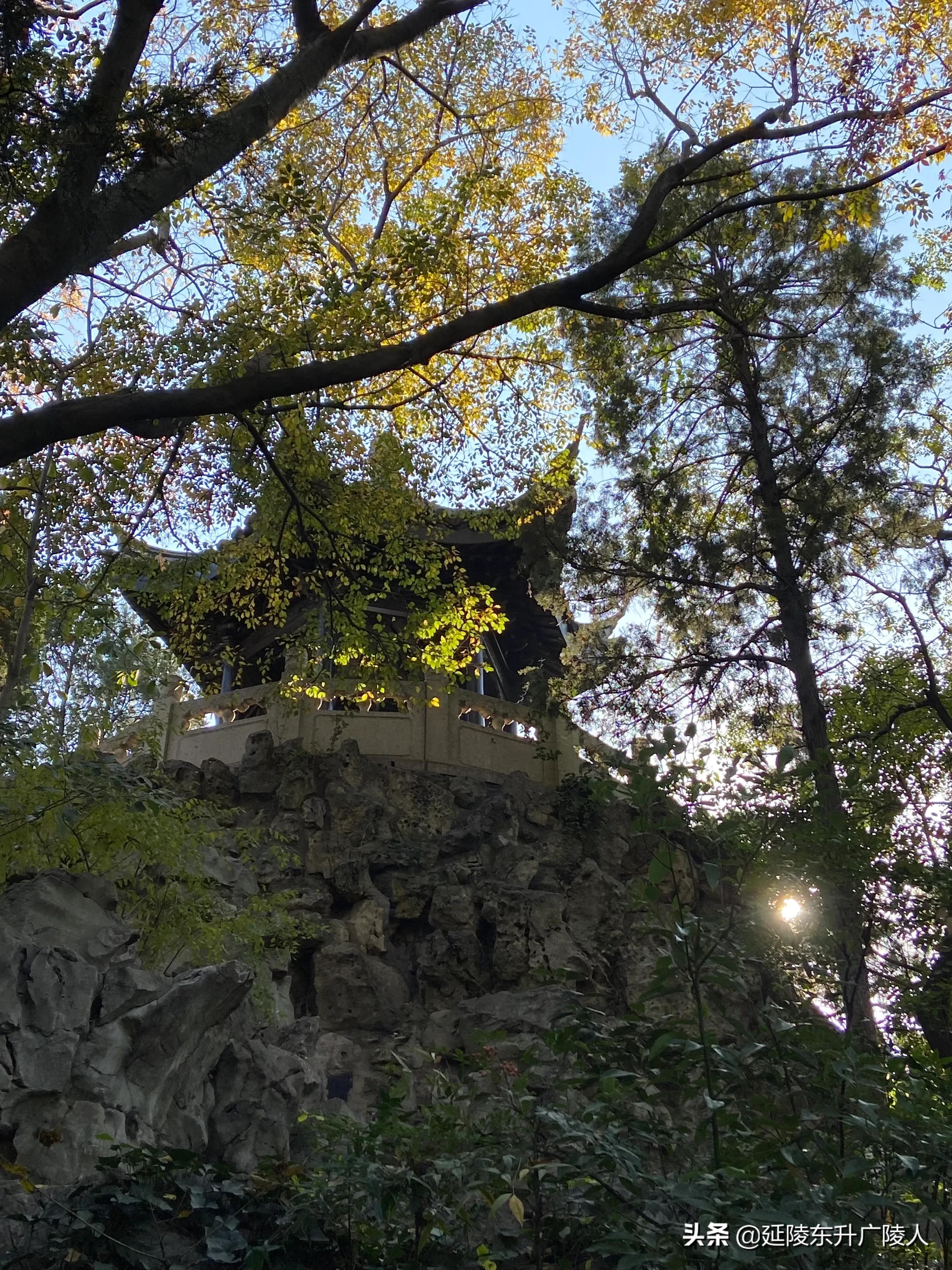 常州戚墅堰花溪公园溪事亭翠微亭烈士纪念广场戚机厂生活区的公园