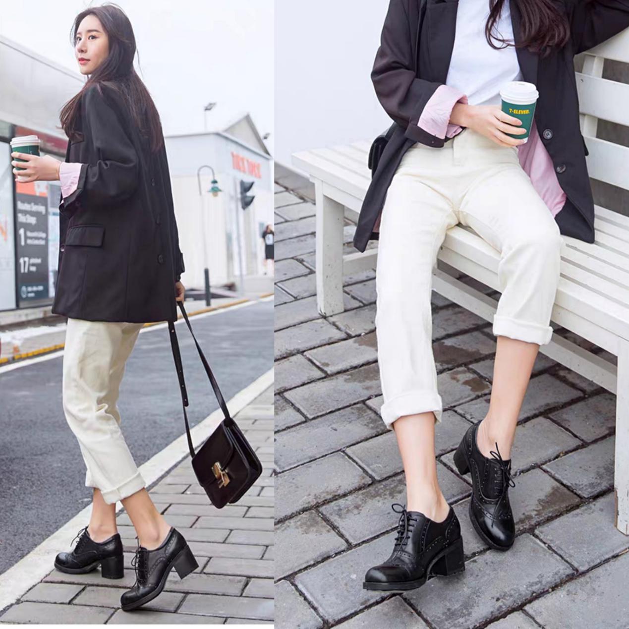 什么样的粗跟高跟鞋穿着舒服秋冬,今年流行的粗跟高跟鞋秋冬款