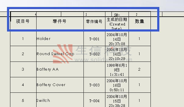 solidworks表格尺寸怎么设置,solidworks快捷键命令大全表格