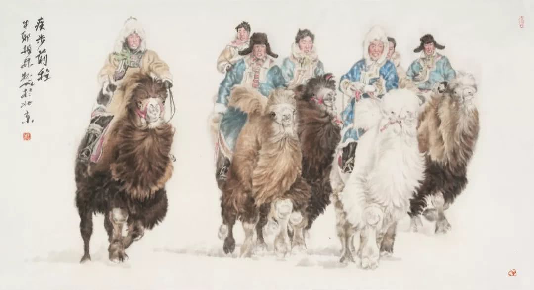 郑柏林人物画欣赏,郑柏林国画作品