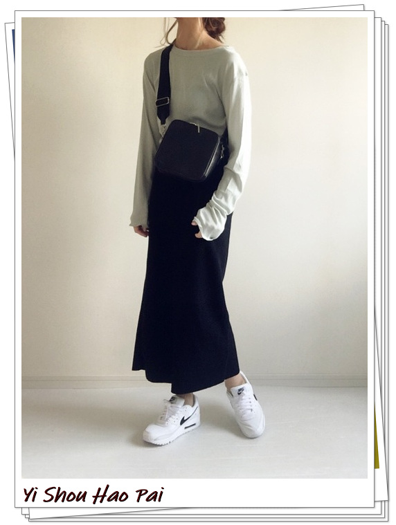 airmax配什么鞋好看,轻熟风搭配白色运动鞋