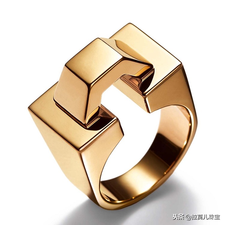 黄金蒂芙尼戒指,蒂芙尼true戒指满钻