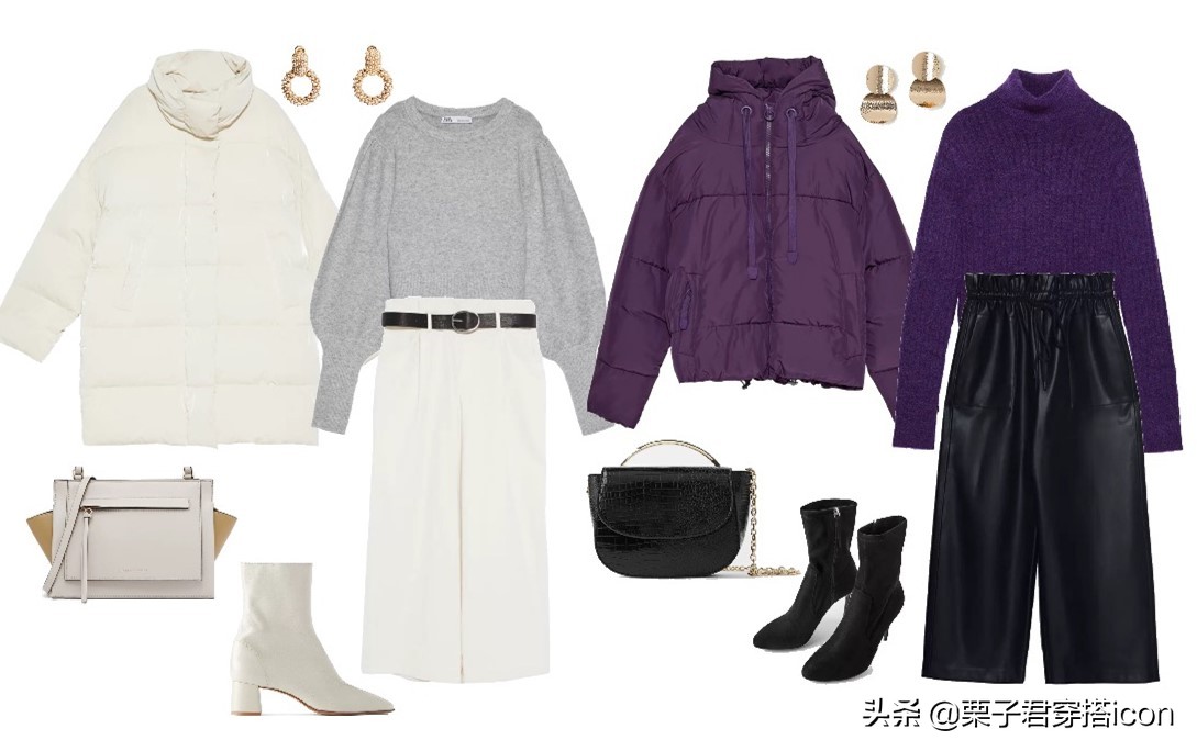 凛冬将至穿搭,短款羽绒服秋冬高级感穿搭