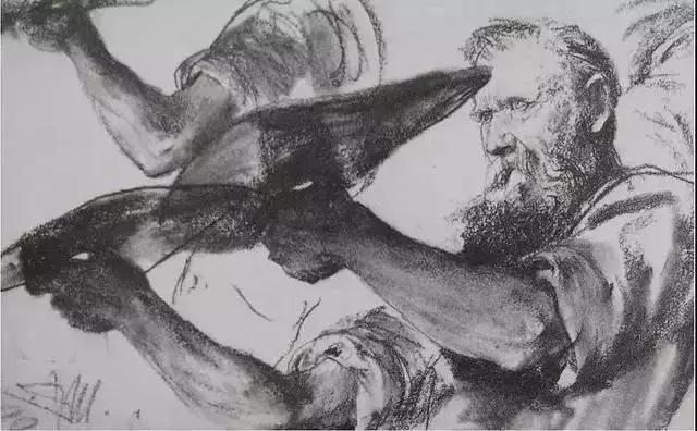 门采尔风景速写高清大图,速写临摹大师作品